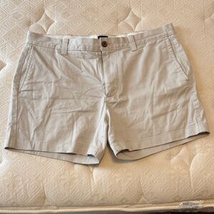 J. Crew Light Khaki Flat Front Shorts